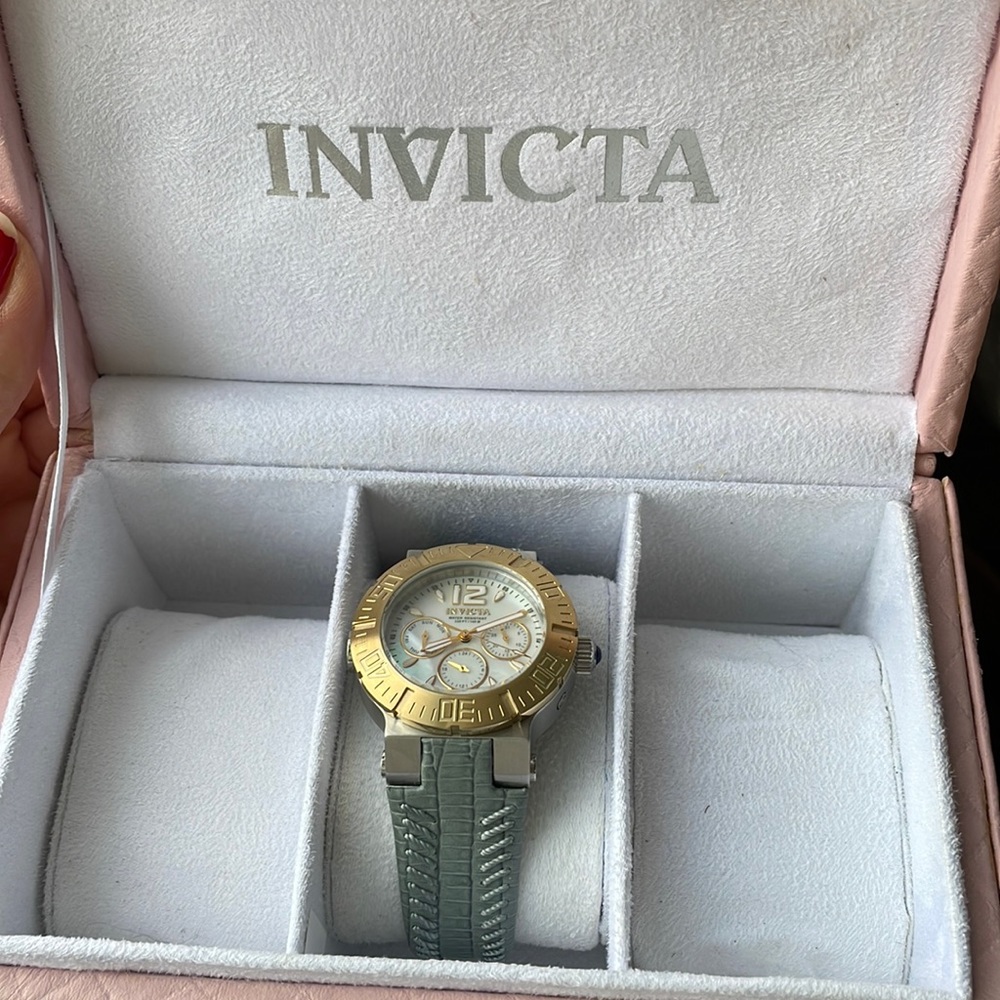 Sea foam green Invicta Angel watch model 14740